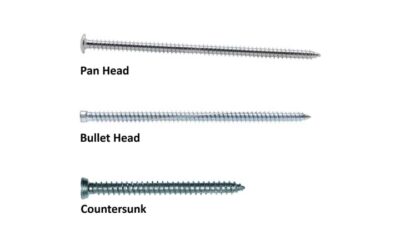 Installation screws – pan head, bullet head & countersunk